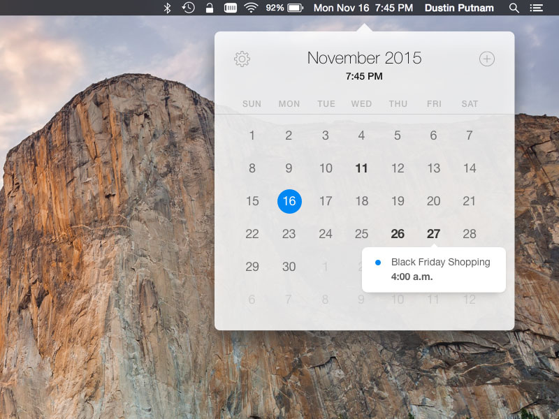 calendar template app for mac